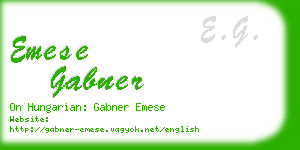 emese gabner business card
